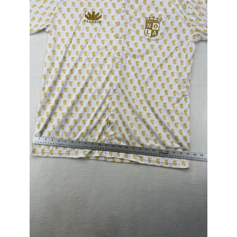 Nola Gold Major Rugby Paladin Shirt Sleeve Button Up Shirt - Picture 14 of 16